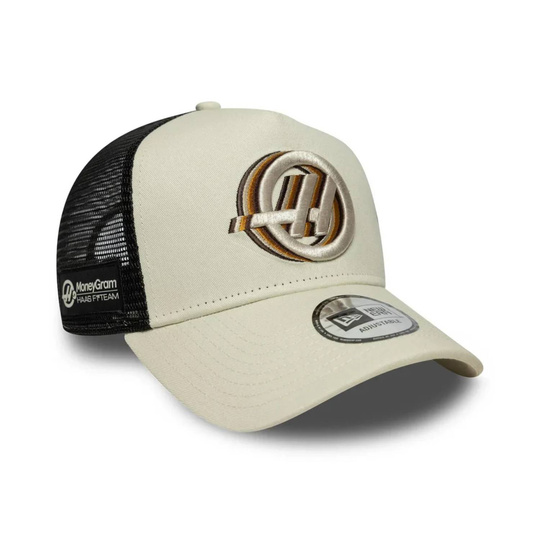 Gorra de béisbol Seasonal Trucker Haas F1 2026 crema