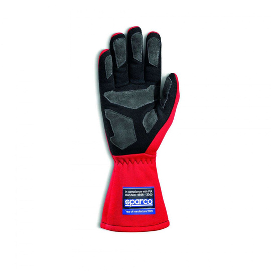 Guantes de carreras Sparco LAND MARTINI RACING rojo (homologación FIA)