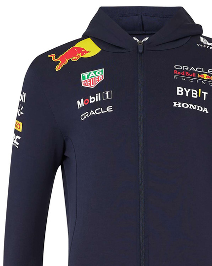 Sudadera con capucha Zip Team Red Bull Racing 2024 para hombre