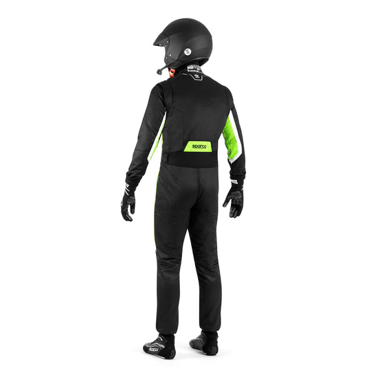 Traje de carreras Sparco SPRINT PRO MY25 negro-verde (homologación FIA)
