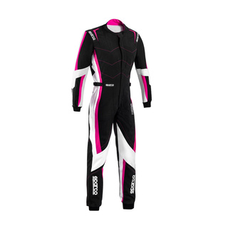 Traje de karting Sparco KERB negro-rosa (FIA)