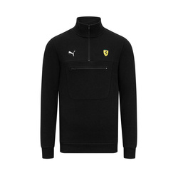 Sudadera con cremallera 1/4 Zip Black Ferrari F1 2024 para hombre