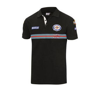  Polo de hombre Sparco Martini Stripe negro