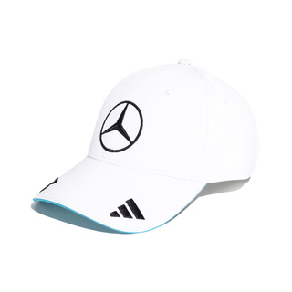Gorra de béisbol para hombre George Russell Mercedes AMG F1 2025 blanco