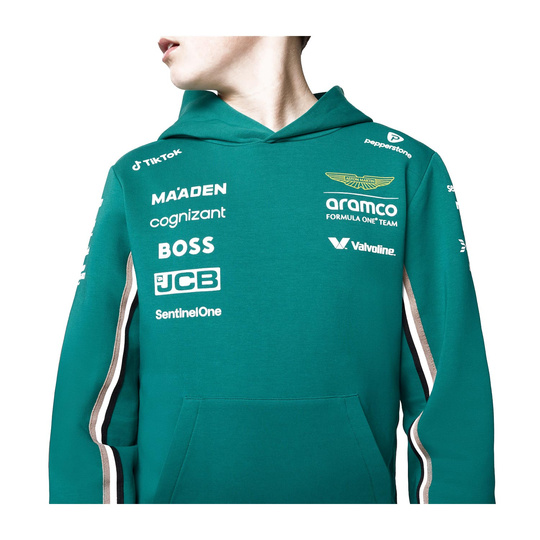 Sudadera con capucha Team Aston Martin F1 2025 para niños