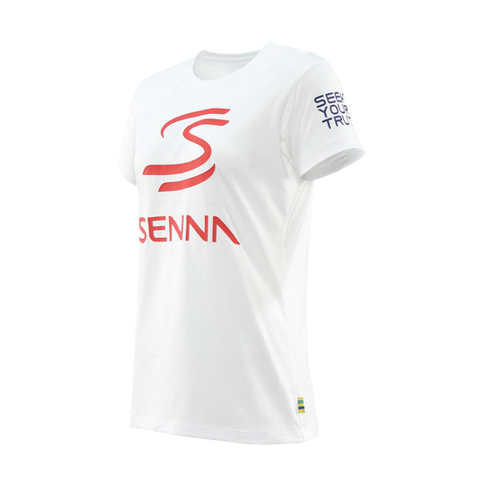 Camiseta Legacy Logo Ayrton Senna F1 2025 para mujer