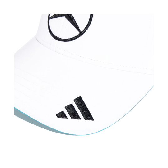 Gorra de béisbol para hombre George Russell Mercedes AMG F1 2025 blanco