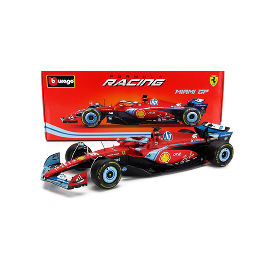 Modelo 1/18 Charles Leclerc SF24 Miami GP Scuderia Ferrari