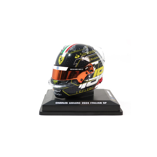 Casco de Charles Leclerc de la Scuderia Ferrari para el Gran Premio de Monza, escala 1:5