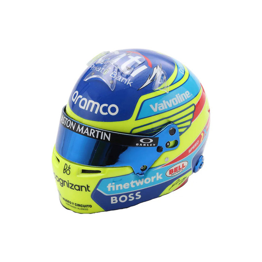 Casco de Fernando Alonso a escala 1:5 del Aston Martin F1 2025