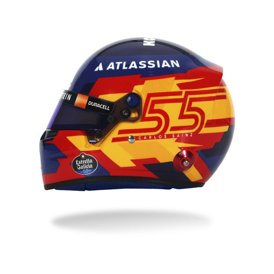 Casco de Carlos Sainz de la Williams Racing 2025, escala 1:2