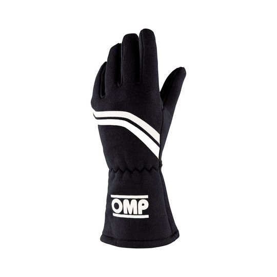 Guantes de carreras OMP DIJON MY25 negro (homologación FIA)