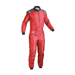 Traje OMP KS-4 rojo (homologación CIK FIA)