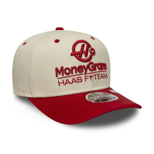 Gorra de béisbol Wordmark Haas F1 2026 crema