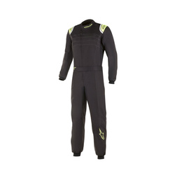 Traje para niños Alpinestars KMX-9 S V2 Negro-amarillo (CIK-FIA)