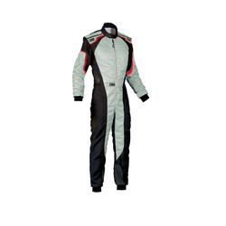 Traje de niño OMP KS-3 MY19 gris (homologación CIK FIA)