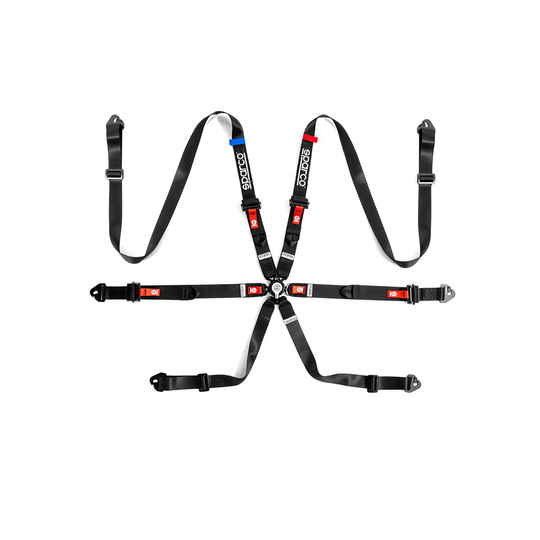 Arnes Sparco ALU 2" PRO H-9 Evolution negro (FIA)