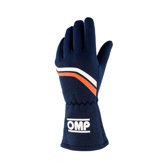 Guantes de carreras OMP DIJON MY21 azul oscuro (homologación FIA)