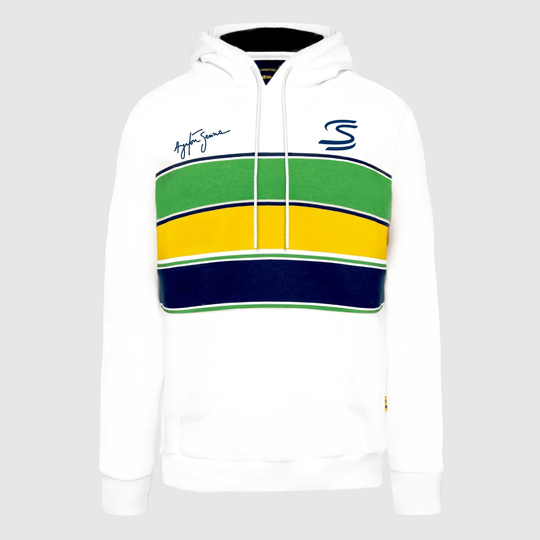 Sudadera con capucha Stripe Ayrton Senna F1 2025