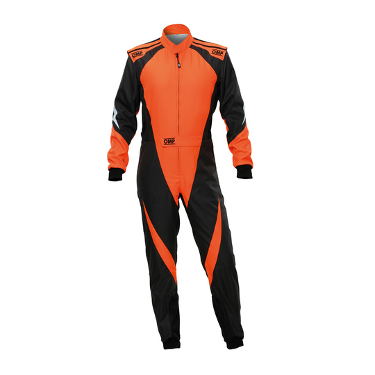 Mono de karting para niños OMP KS-3X 8877-2022 negro-naranja