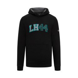 Sudadera con capucha para hombre Lewis Hamilton Black Mercedes AMG F1 