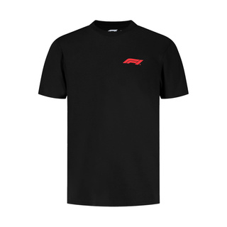 Camiseta hombre Small Logo negra Formula 1 2025