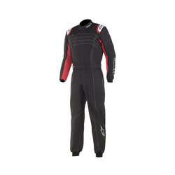 Traje de karting Alpinestars KMX-9 V2 Negro-rojo (CIK-FIA)