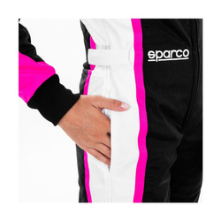 Traje de carreras de mujer de carreras Sparco KERB MY20 negro-amarillo (CIK-FIA)