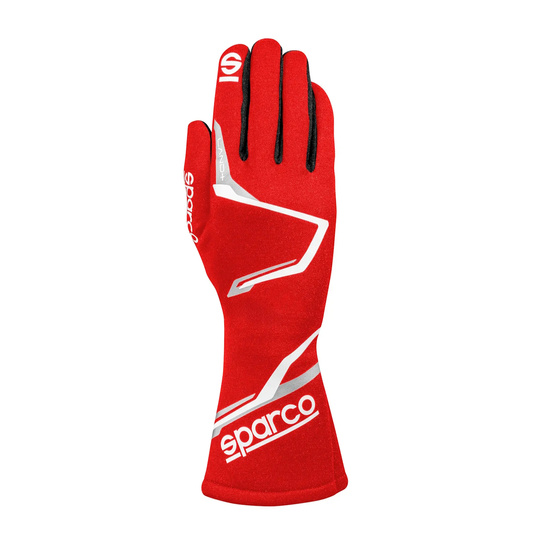 Guantes de carreras Sparco LAND+ MY25 rojo (FIA)