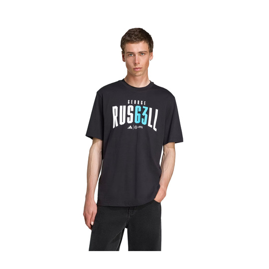 Camiseta para hombre Russell Mercedes AMG F1 2025 negro