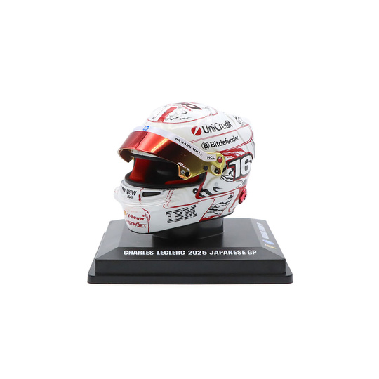 Casco de Charles Leclerc de la Scuderia Ferrari para el Gran Premio de Japan, escala 1:5