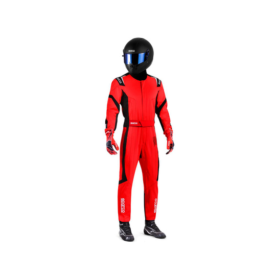 Traje de karting Sparco THUNDER rojo (FIA) para niños