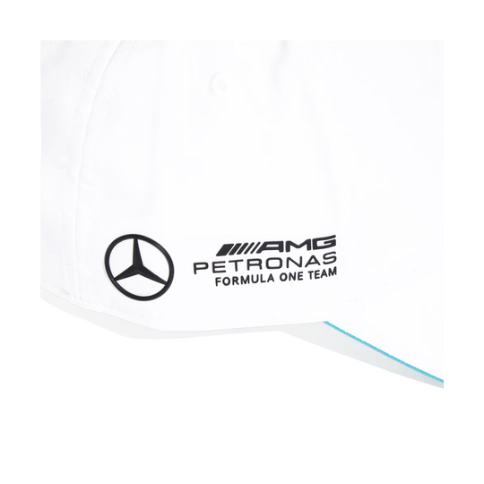 Gorra de béisbol para hombre George Russell Mercedes AMG F1 2025 blanco