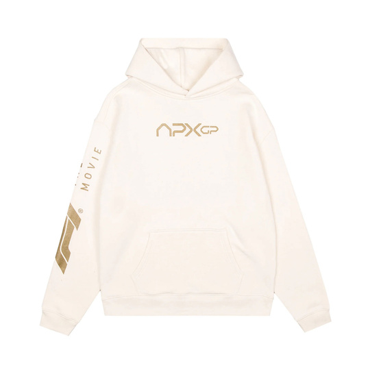Sudadera con capucha Team Apex GP 2025 crema