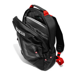 Mochila deportiva STAGE Sparco negro-rojo