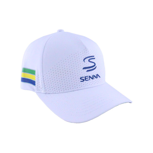 Gorra de béisbol Leisure Ayrton Senna F1 2025 blanco