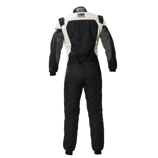 Traje de carreras OMP FIRST EVO MY25 negro (FIA)