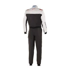 Traje de carreras Alpinestars STRATOS Negro-Blanco (FIA)