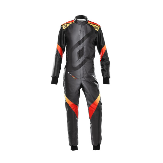 Traje de karting OMP KS-X Art 8877-2022 negro-rojo (FIA)