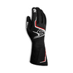 Guantes de carreras Sparco TIDE MY20 negro-rojo (homologación FIA)