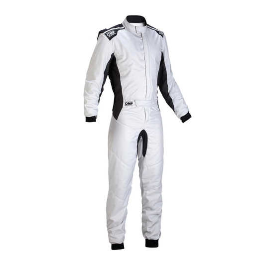 Traje de carreras OMP ONE S MY20 color plata (homologación FIA)