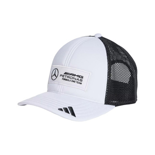 Gorra de béisbol Logo Trucker Mercedes AMG F1 2025 blanco