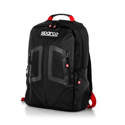 Mochila deportiva STAGE Sparco negro-rojo