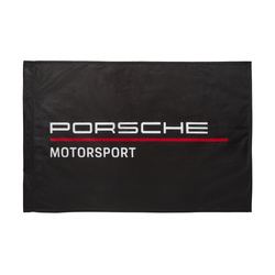 Bandera para los fans Equipo negra de Porsche Motorsport