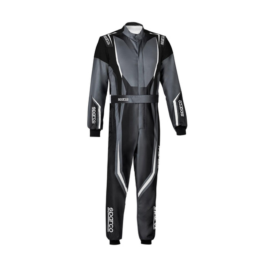 Traje de karting para niños Sparco Prime K 8877-2022 negro-gris (FIA)