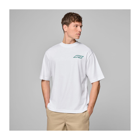 Camiseta Hombre Legacy Graphic blanca Formula 1 2025
