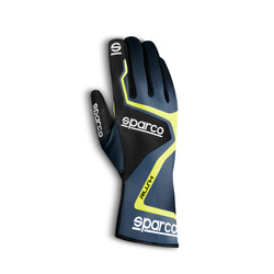 Guantes de carreras Sparco RUSH MY20 gris-amarillo