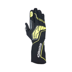 Guantes de carreras Alpinestars Tech-1 KX V4 Negro-amarillo (FIA)