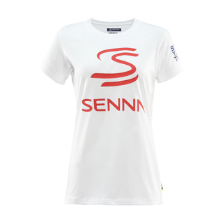 Camiseta Legacy Logo Ayrton Senna F1 2025 para mujer