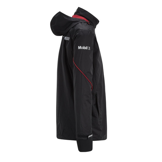 Chaqueta impermeable para hombre Rain Team negra Porsche Motorsport 2021